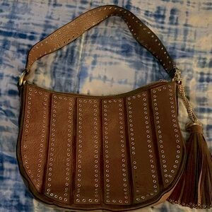 Michael Kors Caramel Brooklyn Grommet bag